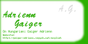 adrienn gaiger business card